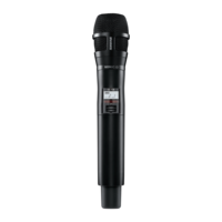 QLX-D HANDHELD TRANSMITTER,CARDIOID DYNAMIC CAPSULE,G50 (470-534 MHZ) WIRELESS FREQUENCY BAND,BLACK