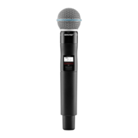 QLX-D DIGITAL HANDHELD WIRELESS TRANSMITTER WITH BETA 58A MIC / HANDHELD MIC COMPONENT ONLY