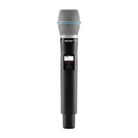 QLX-D DIGITAL HANDHELD WIRELESS TRANSMITTER WITH BETA 87A MIC / HANDHELD MIC COMPONENT ONLY
