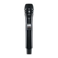 QLX-D DIGITAL HANDHELD WIRELESS TRANSMITTER WITH BLACK KSM8 MIC / HANDHELD MIC COMPONENT ONLY