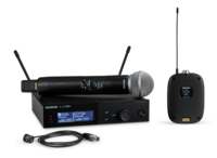 SLX-D+ DIGITAL WIRELESS COMBO SYSTEM WITH SM58 HANDHELD AND WL185M LAVALIER MICROPHONES