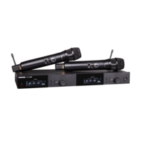 DUAL WIRELESS SYSTEM, 2 NEXADYNE 8/C HANDHELD TRANSMITTERS, J52 (558-616 MHZ) WIRELESS BAND