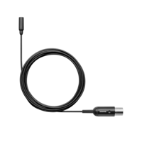 TWINPLEX SUBMINIATURE OMNIDIRECTIONAL LAVALIER, WITH MTQG CONNECTOR, BLACK WITH ACCESSORIES KIT