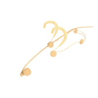 BETA 54 SUPERCARDIOID CONDENSER HEADWORN MICROPHONE, TAN, 5' ATTACHED CABLE WITH 4-PIN MINI