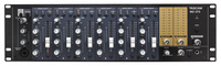 7-CHANNEL DUAL OUTPUT RACKMOUNT MIXER 6 INOUT CHANNELS RCA OR XLR / 3RU