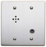ECONOMY INDOOR SUB-STATION, STAINLESS STEEL FACEPLATE (#14 AWG), CALL BUTTON, LOUDSPEAKER,