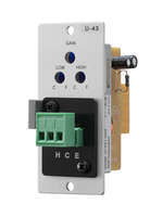 LINE INPUT MODULE- LO/HI-CUT FILTERS- REMOVABLE TERMINAL BLOCK WITH MUTE-SEND
