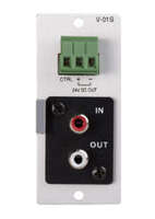 REMOTE MASTER VOLUME CONTROL MODULE (VCA)- LINE IN/OUT- CONTROL IN- 24 VDC OUT-
