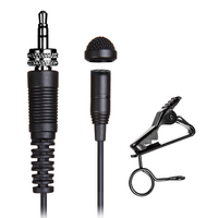 LAVALIER MICROPHONE WITH SCREW LOCK CONNECTOR (BLACK)