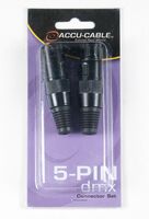 5 PIN DMX CONNECTOR SET: 1 MALE 5PDMX & 1 FEMALE 5PDMX