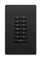METREAU 13-BUTTON ETHERNET KEYPAD, INSTALL IN DECORA-STYLE WALLPLATES, BLACK