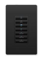 METREAU 7-BUTTON ETHERNET KEYPAD, INSTALL IN DECORA-STYLE WALLPLATES, BLACK