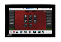 10.1" MODERO S WALL LANDSCAPE MOUNT TOUCH PANEL, FEATURES INCLUDE: ROOM AVAILABILITY BAR, BRILLIANT