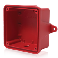 SURFACE OUTDOOR ENCLOSURE - RED FOR VOICE / TONE LOUDSPEAKERS