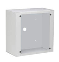 SURFACE MOUNT STRAIGHT ENCLOSURE FOR IP-HVP ONLY, STAINLESS STEEL, WHITE