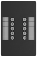 SNAKESYS 10SCENE WALL STATION,  SNAKESYS 10SCENE WALL PLATE WHITE (DUAL PACK) US