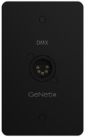 SINGLE MALE PORT DMX PASSTHROUGH WALL PLATE