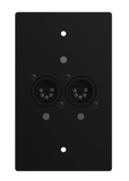 US 2 PORT WALL MOUNT NODE DMX IN PORTS (MALE)