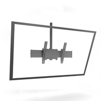 FUSION EXTRA-LARGE SINGLE POLE FLAT PANEL CEILING MOUNTS- VESA 200 X 100 MM - 800 X 400 MM