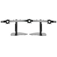 WIDESCREEN TRIPLE HORIZONTAL TABLE STAND - 3 WIDE X 1 HIGH FOR TYPICAL SCREEN SIZES 10" - 24" DIAG