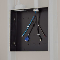 LARGE IN-WALL STORAGE BOX (*BOX ONLY*)-RECESSED SPACE FOR ROUTING EXCESS CABLES & POWER CONDITIONERS