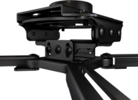 UNIVERSAL MOUNT FOR PROJECTORS, LOW PROFILE, 12 ADJUSTMENT POINTS, WEIGHT CAPACTIY 70LB, BLACK