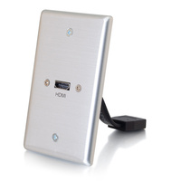 ALUMINUM SINGLE GANG WP HDMI PIGTAIL