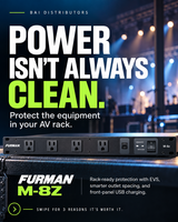 15A POWER CONDITIONER WITH EVS SURGE PROTECTION, 12 OUTLETS, USB-A & USB-C CHARGING, 1RU