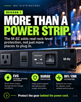 15A POWER CONDITIONER WITH EVS SURGE PROTECTION, 12 OUTLETS, USB-A & USB-C CHARGING, 1RU