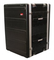 ATA MOLDED PE SHOCK RACK W/ RUBBER SHOCK SUSPENSION; 16U