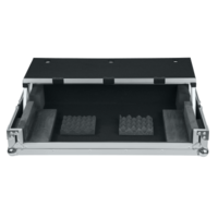 G-TOUR UNIVERSAL FIT ROAD CASE FOR LARGE SIZED DJ CONTROLLERS WITH SLIDING LAPTOP PLATFORM