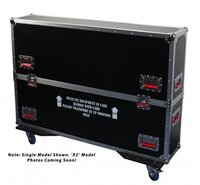 G-TOUR CASE DESIGNED TO FIT 2 X LCD/LED/PLASMA SCREENS 43-50".  INTERIOR DIMS 49.5 X 6.3 X 30.5 (X2)