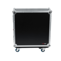 ATA WOOD FLIGHT CASE FOR ALLEN & HEATH QU24 MIXING CONSOLE WITH DOGHOUSE DESIGN