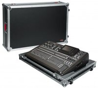 NON-DOGHOUSE MIXER CASE FOR MIDAS M32. INCLUDES TILT & GO WHEELS, PLUS 4" STORAGE BEHIND MIXER.