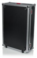 NON-DOGHOUSE MIXER CASE FOR MIDAS M32. INCLUDES TILT & GO WHEELS, PLUS 4" STORAGE BEHIND MIXER.