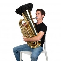 WIND INSTRUMENT DOUBLE-LAYER COVER FOR BELL SIZES RANGING FROM 27 TO 29-INCHES – BLACK COLOR