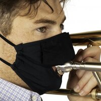 MEDIUM-SIZE WIND INSTRUMENT DOUBLE-LAYER FACE MASK