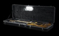 MOLDED PLASTIC GUITAR CASE FOR ELECTRIC BASS GUITARS WITH BUILT-IN LED LIGHT