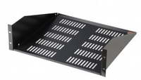 GATOR RACKWORKS UTILITY SHELF; 17" DEEP; 3U; W/ ELONGATED VENT HOLES FOR AIR CIRCULATION