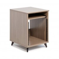 ELITE FURNITURE SERIES 10U STUDIO RACK TABLE IN DRIFTWOOD GREY FINISH / SHIPS FLAT PACKED