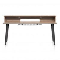 ELITE FURNITURE SERIES 88-NOTE KEYBOARD TABLE IN DRIFTWOOD GREY FINISH