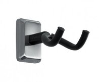 GATOR FRAMEWORKS WALL MOUNTED GUITAR HANGER WITH SATIN CHROME MOUNTING PLATE