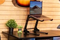 PORTABLE DESKTOP LAPTOP/DJ CONTROLLER STAND WITH FIXED HEIGHT