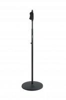 FRAMEWORKS ROUNDBASE MIC STAND WITH 12" ROUND BASE AND DELUXE ONE HANDED CLUTCH