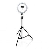 10-INCH LED RING LIGHT STAND WITH PHONE HOLDER & TRIPOD BASE
