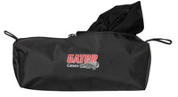 STRETCHY COVER TO COVER TWO BASE SIDES OF MOST TRIPOD STYLE SPEAKER STANDS. BLACK