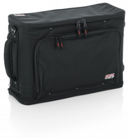 2U LIGHTWEIGHT ROLLING RACK BAG WITH RETRACTABLE TOW HANDLE, ALUMINUM FRAME AND PE REINFORCEMENT