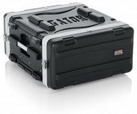 MOLDED PE RACK CASE; FRONT, REAR RAILS; 4U; 19" DEEP; LOCKING, PULL HANDLE, RECESSED WHEELS