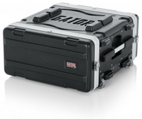 MOLDED PE RACK CASE; FRONT, REAR RAILS; 4U; 19" DEEP; LOCKING, PULL HANDLE, RECESSED WHEELS;