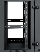 9RU GATOR RACKWORKS HINGED WALL MOUNTED RACK; 21" DEEP; WITH VENTED GLASS FRONT DOOR